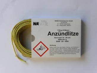 Anzündlitze gelb, 3 mm, 8 m 